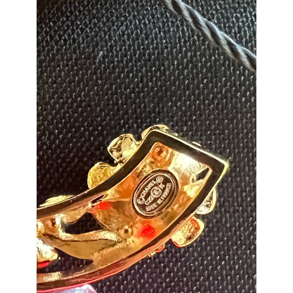 Chanel brooch multi stone pearl gold tone 2022 - Picture 2 of 14